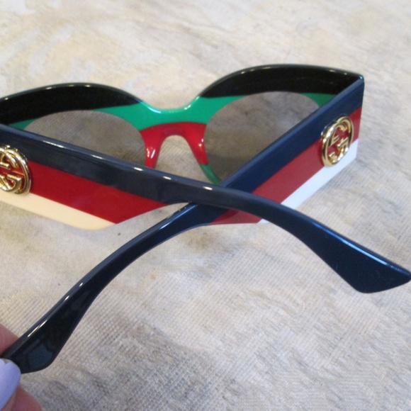 GUCCI Cat Eye Sunglasses Multicolor GG0275S-005 - Picture 9 of 16
